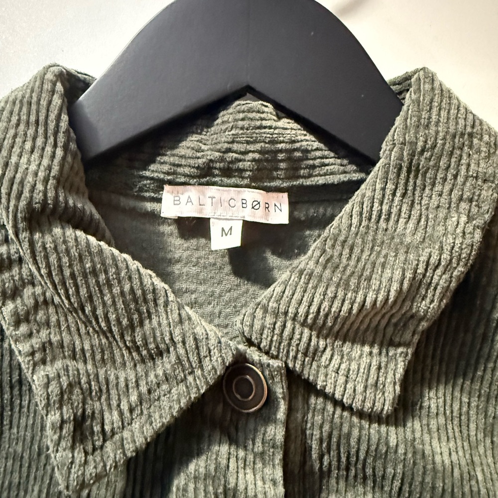 Baltic-born Corduroy Shirt/Jacket in Green Size Medium - Picture 5 of 5